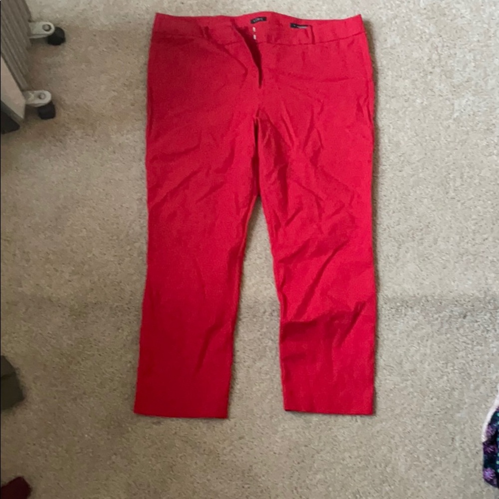 Red slacks